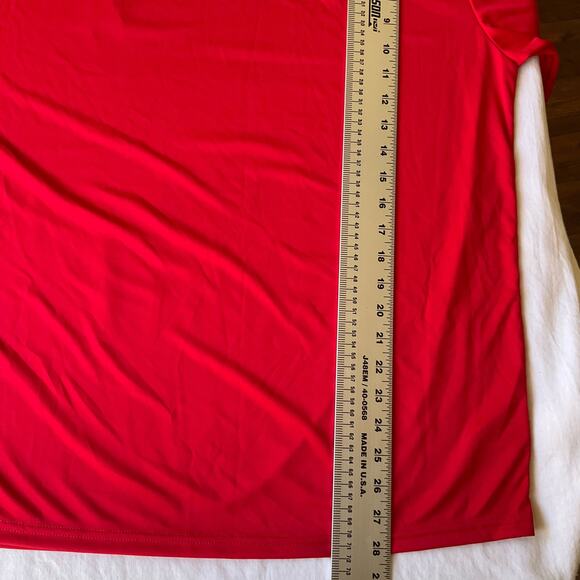 A4 Men’s Short Sleeve T-shirt size L, Solid Red - Picture 5 of 7